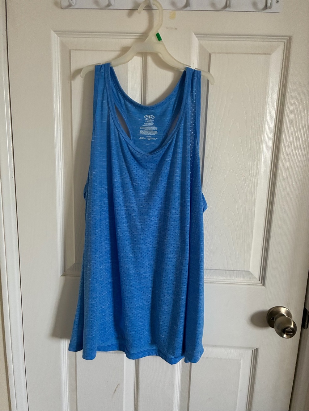 Athletic Works Blue Women's Scoop Back Active Tank